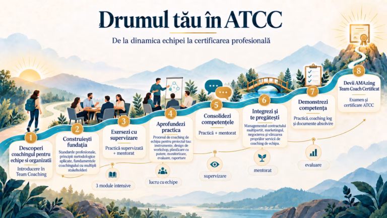 Drumul cursantului ATCC - AMAzing Team Coach Certification - curs coaching acreditat